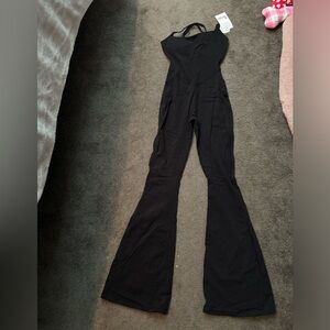 Black Women's Jumpsuit - Legacy Flare - Buff Bunny